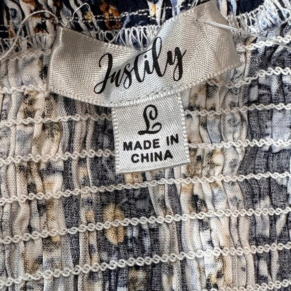 NWT Justify Juniors Large Hi-Low Floral Dress - Picture 9 of 13